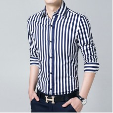 Slim fit striped shirt